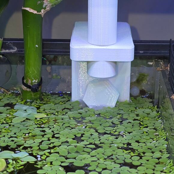 Aquaponic Aquarium Wicking Planter Pot White Blue Self Watering Fish Tank Decor - Picture 12 of 16